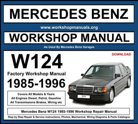 Download Mercedes Benz W124 Repair Manual Download 