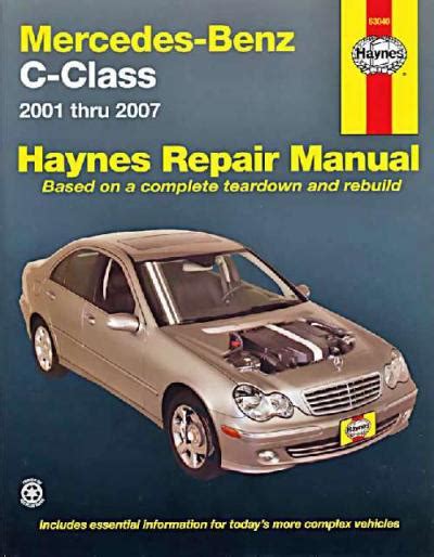 Read Mercedes C Class W203 Service Manual Pdfsmanualsguides 