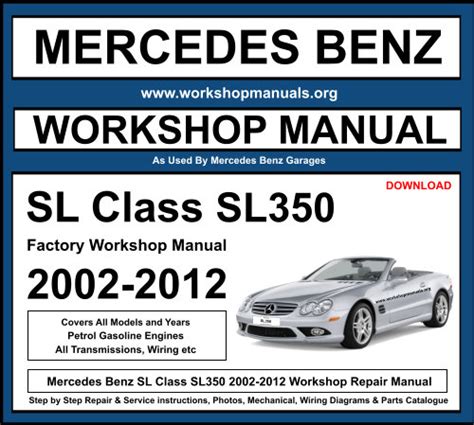 Download Mercedes Sl350 Workshop Manual 