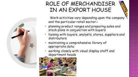 merchandising in export house