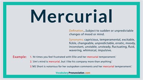 mercurial meaning