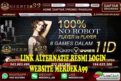 MERDEKA99 LOGIN 🥀 MERDEKA99: SITUS JUDI QQ PKV GAMES TERBAIK NO 1