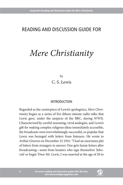 Mere Christianity Pdf