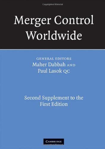 Download Merger Control Worldwide Second Supplement To The First Edition 