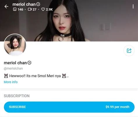 meriol chan OnlyFans leaked content
