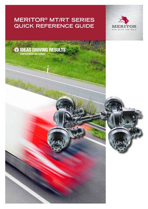 Full Download Meritor Mt Rt Series Quick Reference Guide 