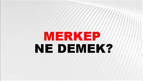 Merkep Eş Anlamlısı
