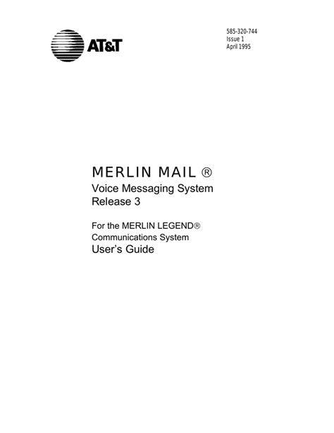 Full Download Merlin Mail User Guide 