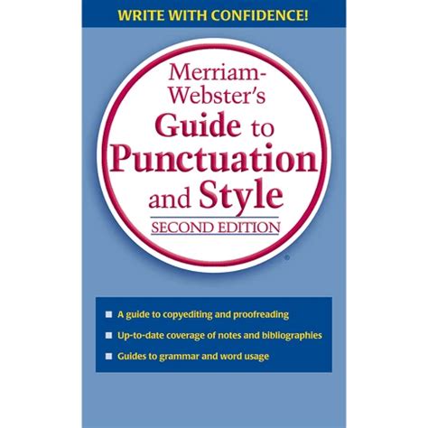 merriam webster guide to punctuation and style