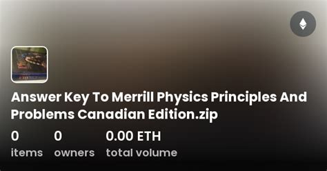 Full Download Merrill Physics Principles Problems Answer Key 