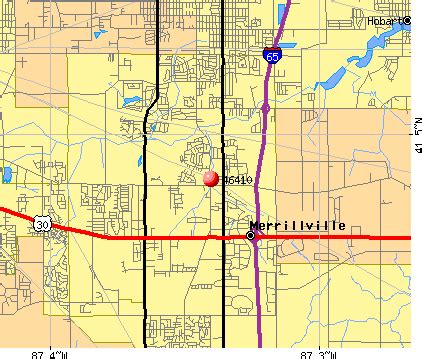 merrillville indiana zip code