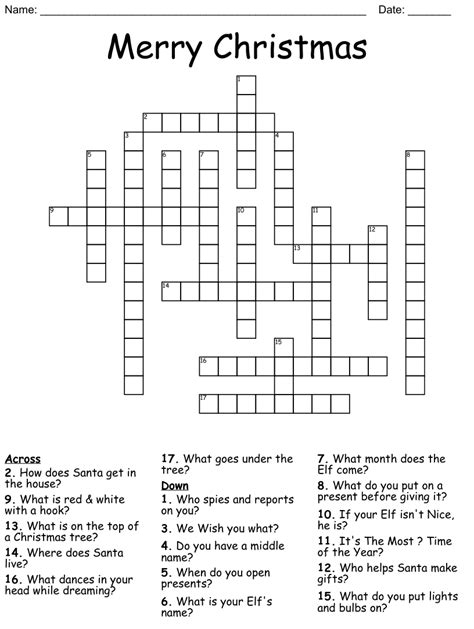 Merry Christmas Crossword Puzzle Wordmint Merry Christmas Crossword Puzzle - Merry Christmas Crossword Puzzle