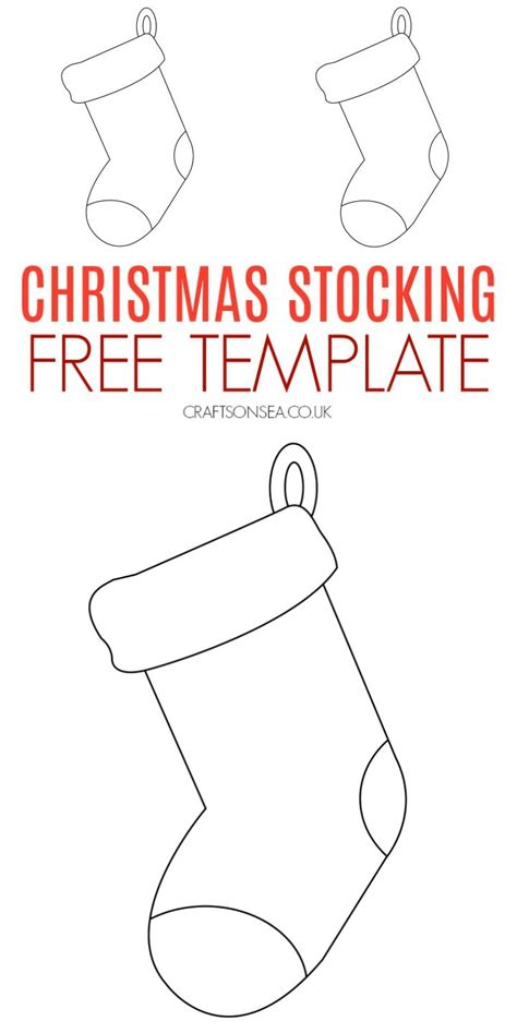 Merry Christmas Stocking Card Template Printable Christmas Stocking Template Printable - Christmas Stocking Template Printable