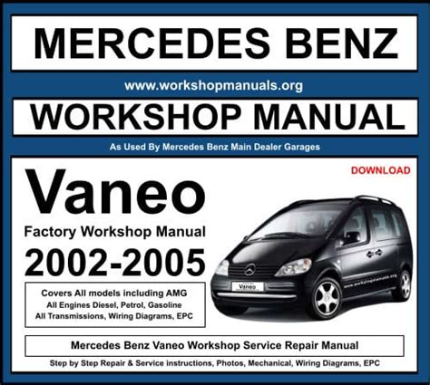Download Mersedes Vaneo Service Manual 