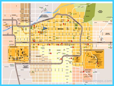 mesa arizona map