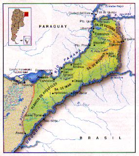 Mesetas Misioneras Mapa