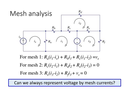 Mesh Analysis Problems