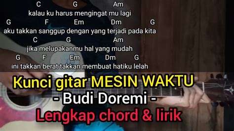 MESIN WAKTU LIRIK CHORD 🪜 Kunci Gitar UNGU - Demi Waktu Chord Dasar - Chord