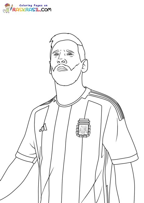 Messi Para Pintar