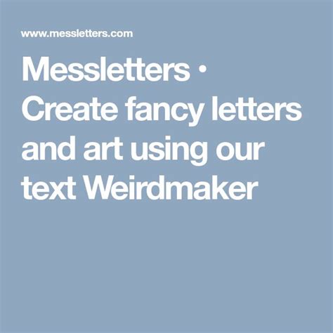 messletters