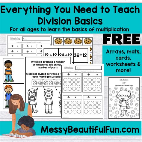 Messy Beautiful Fun Free Division Kit To Teach Ways To Teach Division - Ways To Teach Division