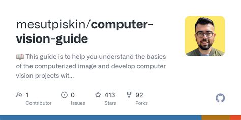 mesutpiskin/computer-vision-guide GitHub.