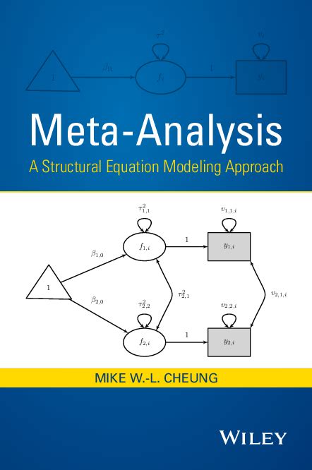 Meta Analysis A Structural Equation Modeling Approach