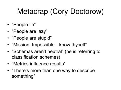 metacrap doctorow biography