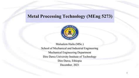 metal processing technology 2013 results