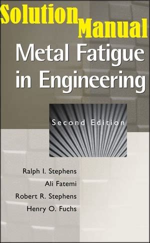 Read Online Metal Fatigue In Engineering Solution Manual File Type Pdf 
