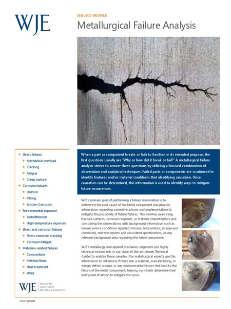 Metallurgical Failure Analysis