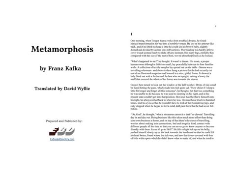 Metamorphosis Full Text
