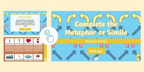 Metaphor Or Simile Interactive Matching Activity Twinkl Metaphor And Simile Activity - Metaphor And Simile Activity