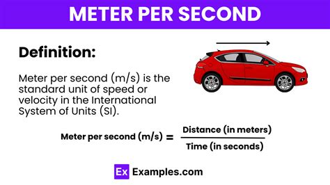 meter per seconde