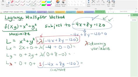 Method Of Lagrange Multipliers To Extremize The Gibbs Entropy