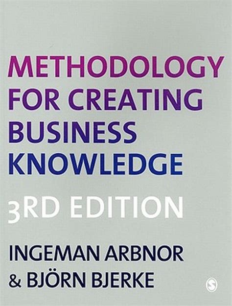 Read Methodology For Creating Business Knowledge 