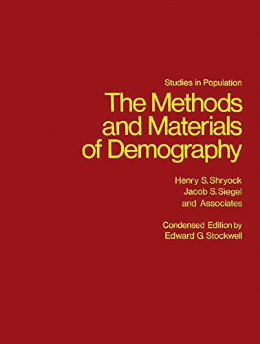 methods and materials of demography condensed edition