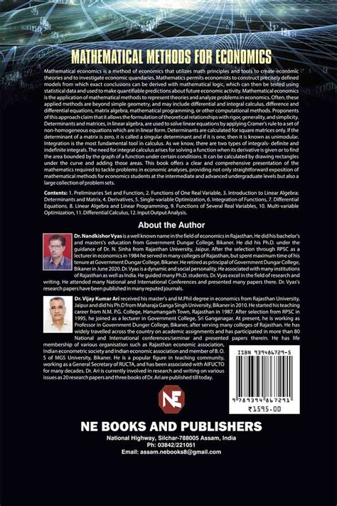 Methods Of Mathematical Economics Linear And Nonlinear Programming Fixed Point Theorems Classics In Applied Mathematics 37