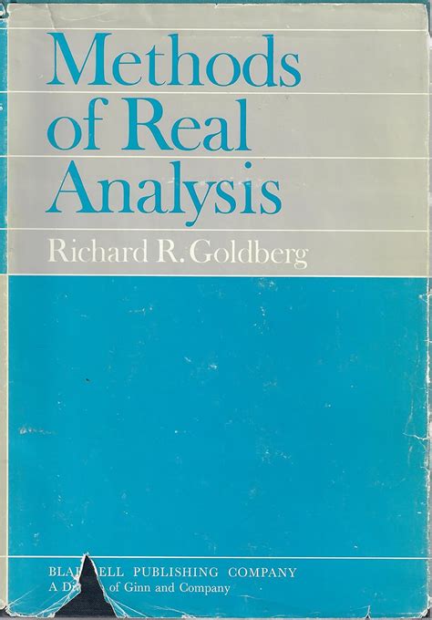 Methods Of Real Analysis Richard Goldberg Solutions