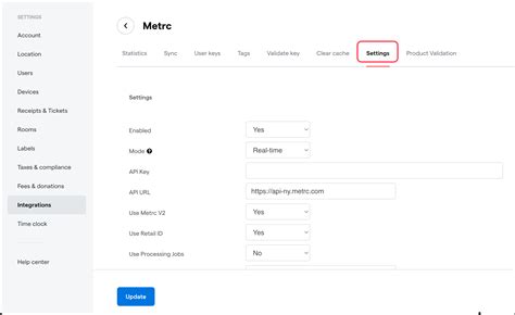 Metrc Adjustment Options