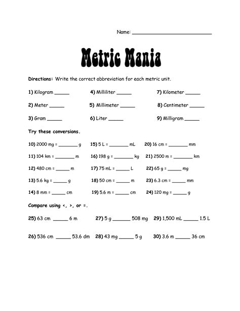 Metric Conversion Worksheet Metric System Worksheet 2nd Grade - Metric System Worksheet 2nd Grade