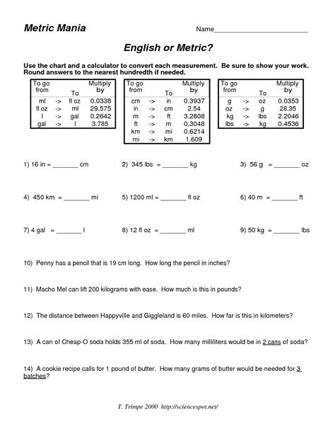 Metric System Metric System Worksheet 2nd Grade - Metric System Worksheet 2nd Grade