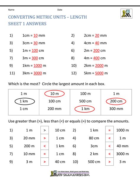 Metric With Answer Key Worksheets Learny Kids Metric System Handout Worksheet Answers - Metric System Handout Worksheet Answers