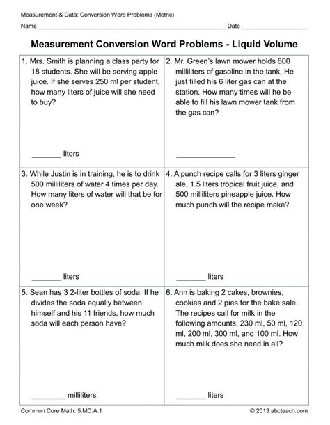 metric word problems 1 sinclair community college