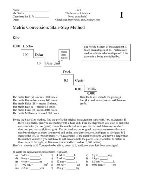 Full Download Metric Conversion Stair Step Method Answers Mikkom 