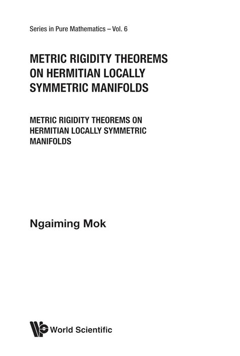 Read Online Metric Rigidity Theorems On Hermitian Locally Symmetric Manifolds 