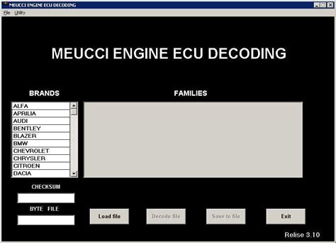 Meucci Engine Ecu Decoding