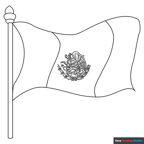 Mexican Flag Coloring Page Easy Drawing Guides Mexico Flag Coloring Pages - Mexico Flag Coloring Pages