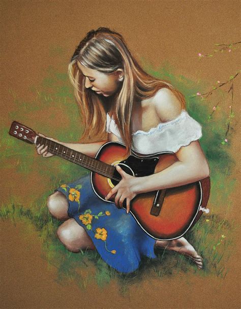 Mexican Girl Playing Guitar Art Print By Lux888  Fy - Lux888