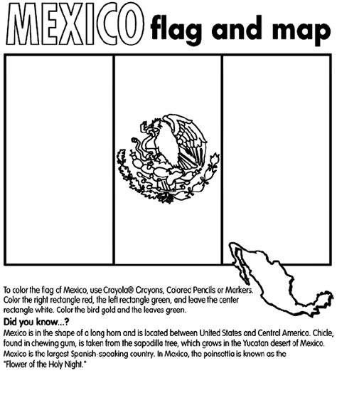 Mexico Coloring Page Crayola Com Mexico Flag Coloring Pages - Mexico Flag Coloring Pages